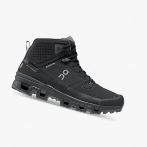 Black On Cloudrock 2 Waterproof Men Hiking Boots | 524MYLOEV