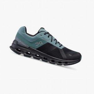 Black On Cloudrunner Waterproof Men Running Shoes | 865PDVOKB