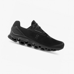 Black On Cloudstratus Men Road Running Shoes | 938JPCSBT