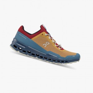 Brown / Navy On Cloudultra Men Trail Running Shoes | 083MFOEKN