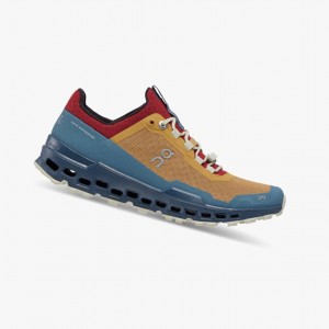 Brown / Navy On Cloudultra Women Trail Running Shoes | 618JIKTOC