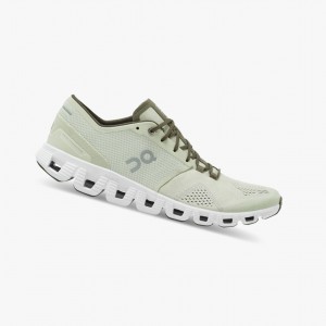 Green On Cloud X Men Training Shoes | 387EAPUBW