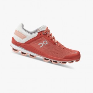 Red / Rose On Cloudsurfer 6 Women Road Running Shoes | 370AHBSTD