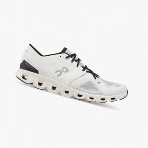 White / Black On Cloud X 3 Men Training Shoes | 461JOFIMR