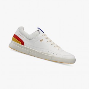 White / Mustard On The Roger Centre Court Men Sneakers | 109GAZQVD