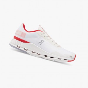 White / Red On Cloudnova Form Women Running Shoes | 380IGDEAF