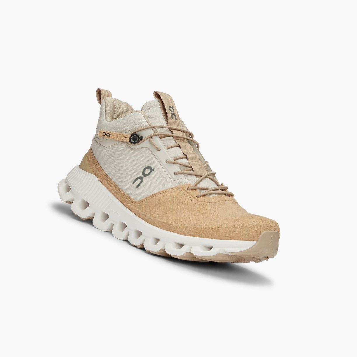 Beige On Cloud Hi Women Road Running Shoes | 642VUAEIT