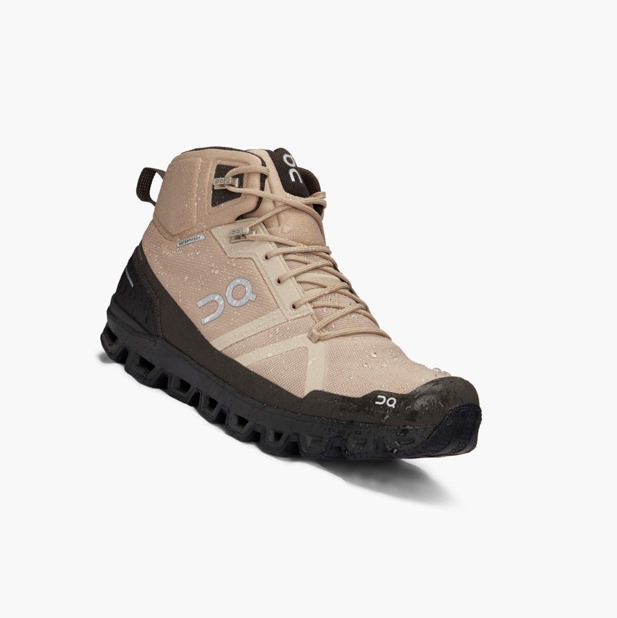 Beige On Cloudrock Waterproof Men Hiking Boots | 142BRFYSH