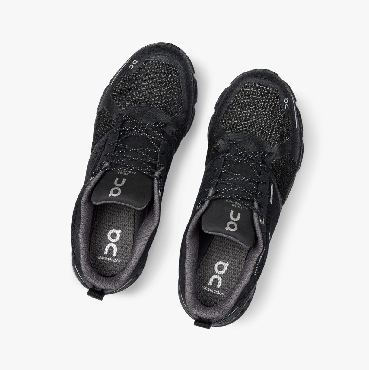 Black On Cloudflyer Waterproof Men Road Running Shoes | 640XEORYT