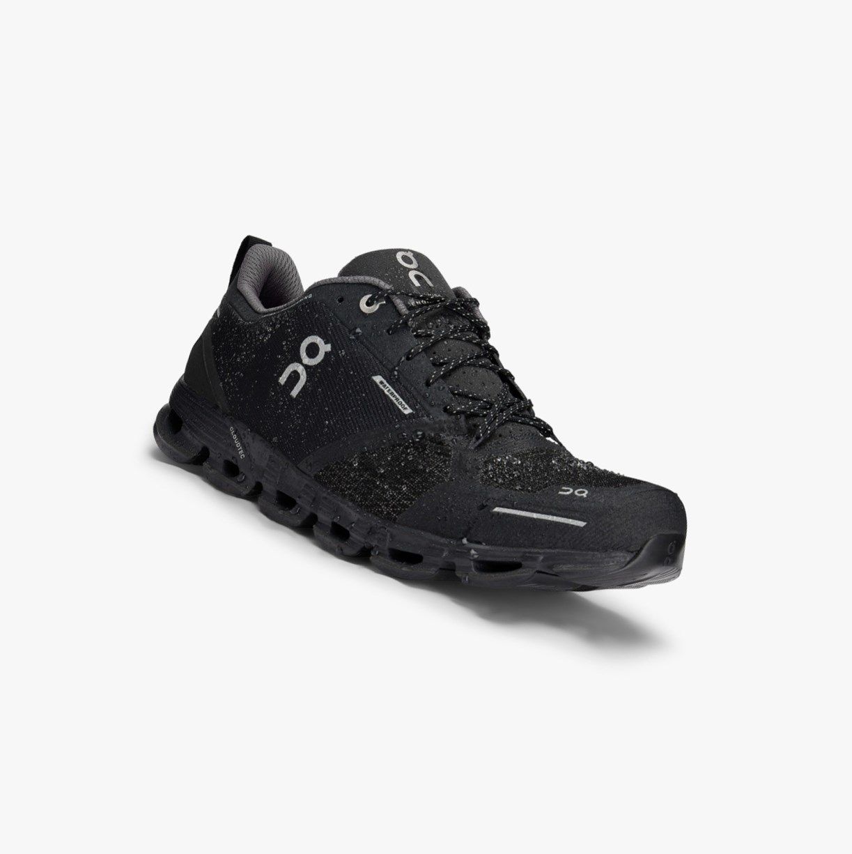 Black On Cloudflyer Waterproof Men Road Running Shoes | 640XEORYT