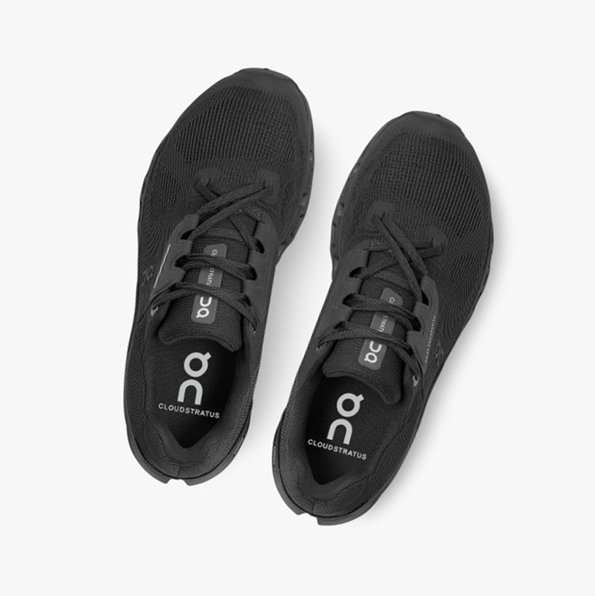 Black On Cloudstratus Women Road Running Shoes | 019LOYRCI