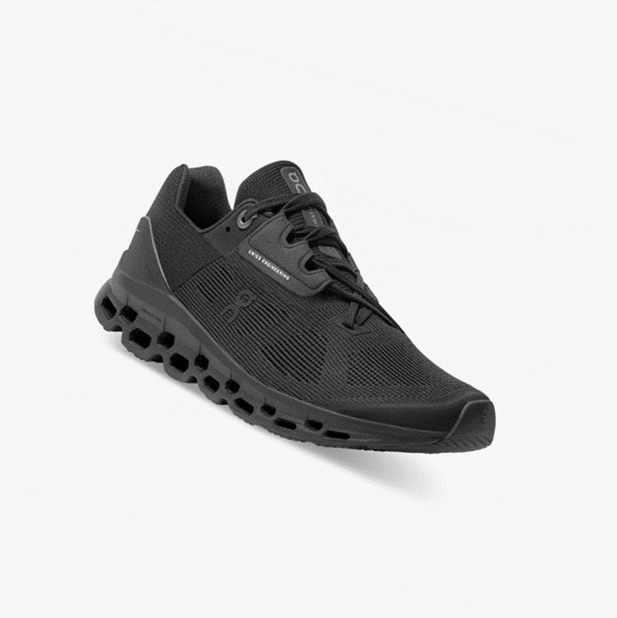 Black On Cloudstratus Women Road Running Shoes | 019LOYRCI