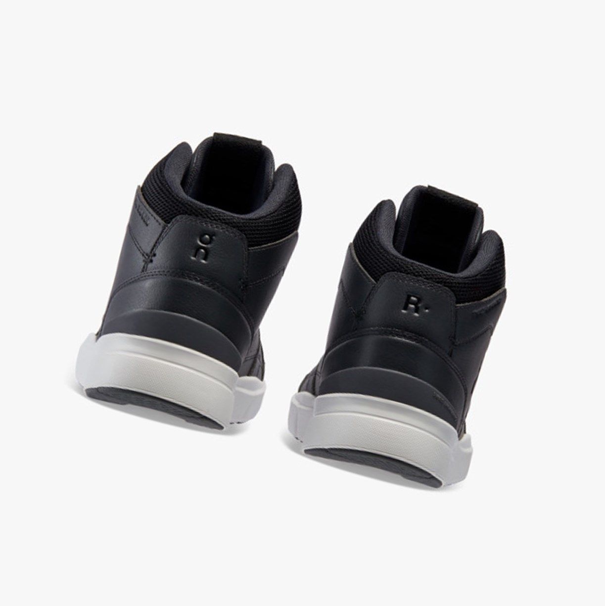 Black On The Roger Clubhouse Mid Men Running Shoes | 921BNQXVP