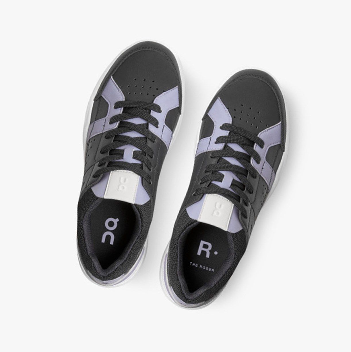 Black / Lavender On The Roger Clubhouse Women Sneakers | 379BDOSFQ