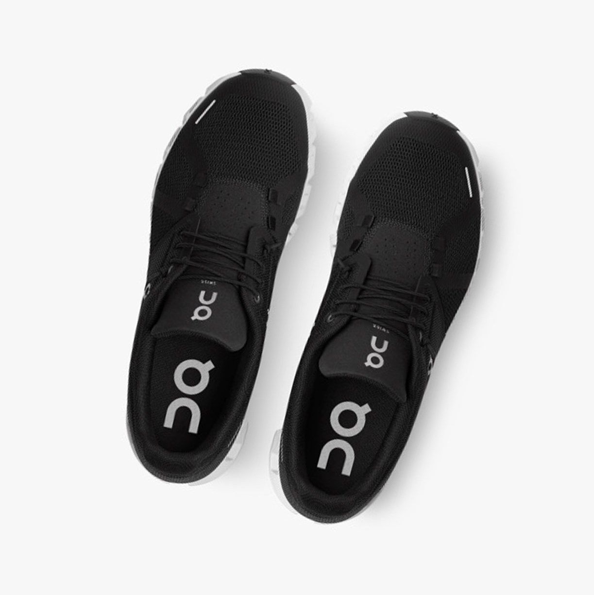 Black / White On Cloud 5 Men Running Shoes | 024DAQRTJ