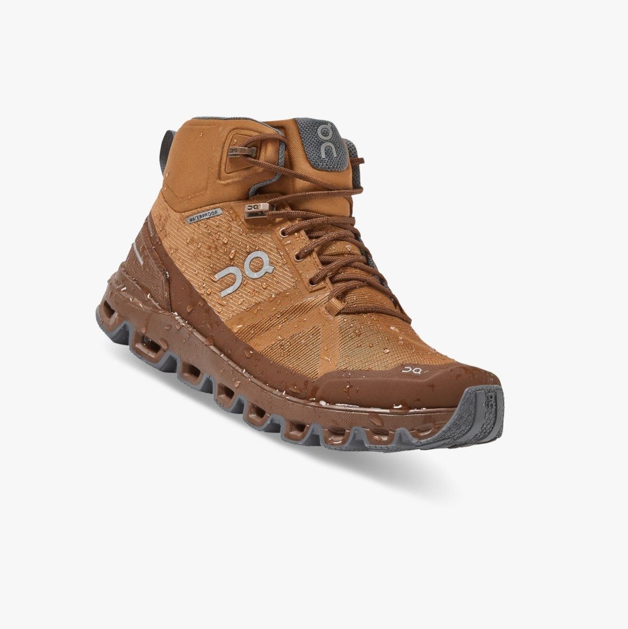 Brown On Cloudrock Waterproof Women Hiking Boots | 826SPDLCX