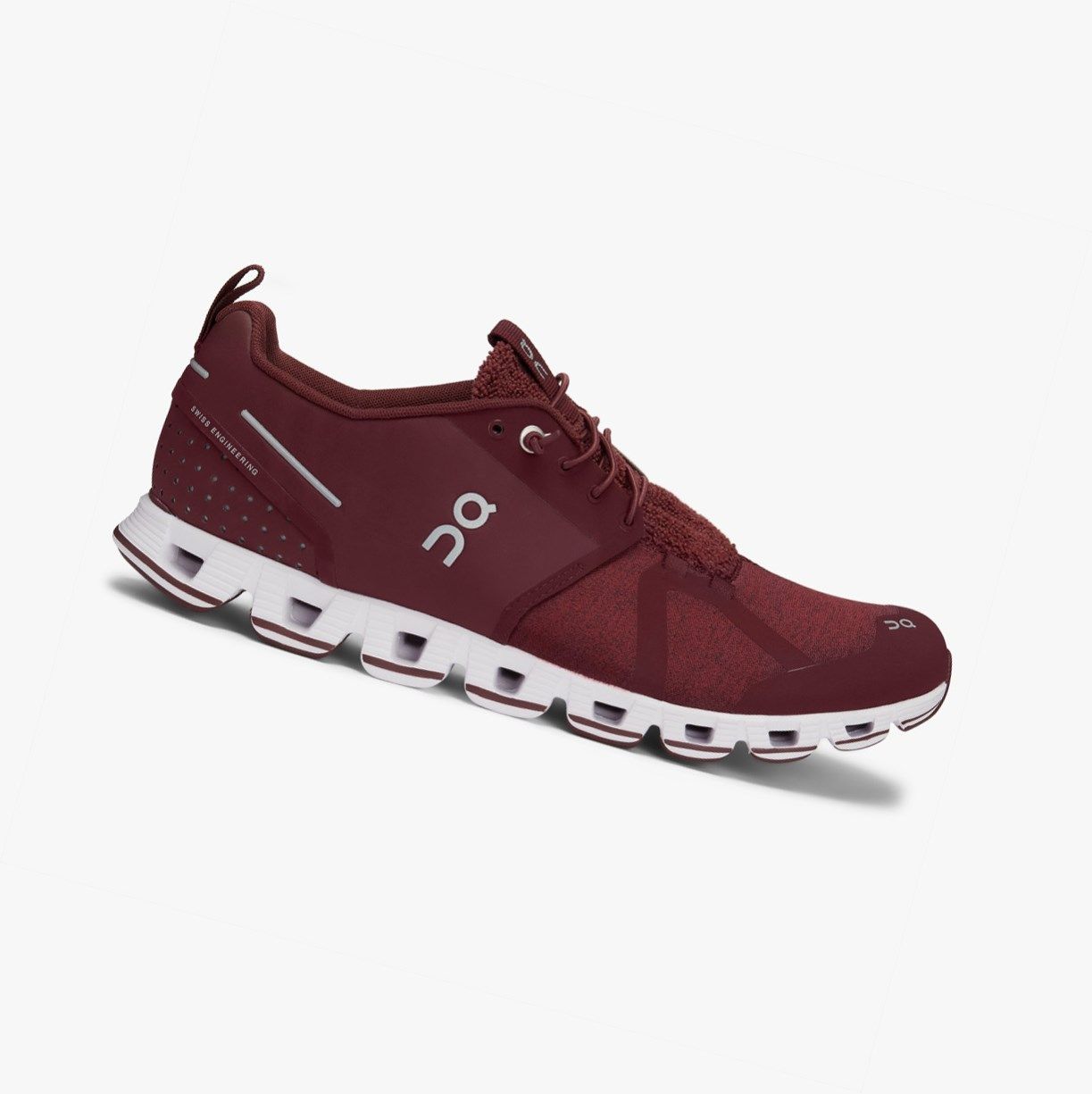 Burgundy On Cloud Terry Men Road Running Shoes | 958MBXGWV