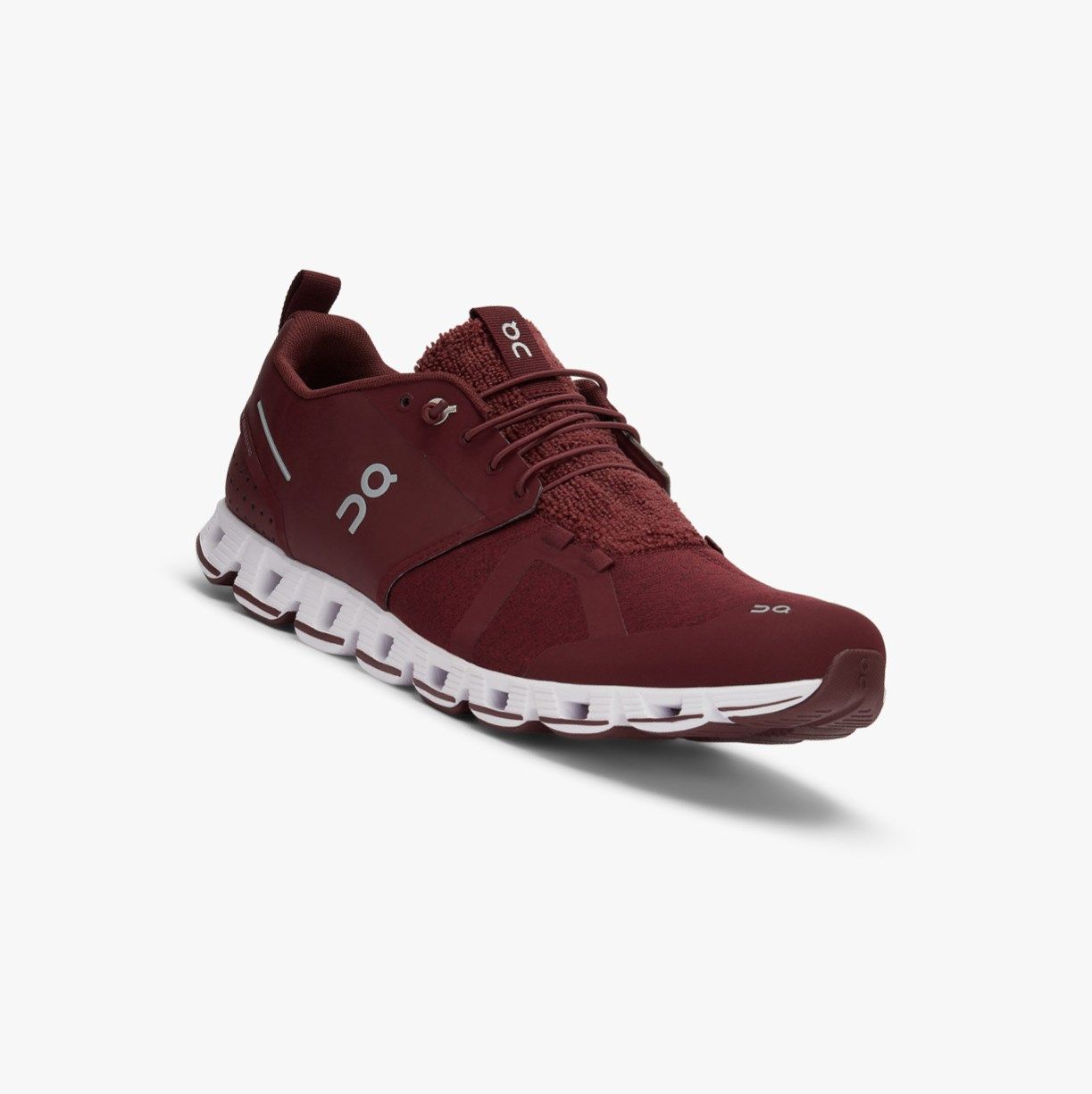 Burgundy On Cloud Terry Men Road Running Shoes | 958MBXGWV