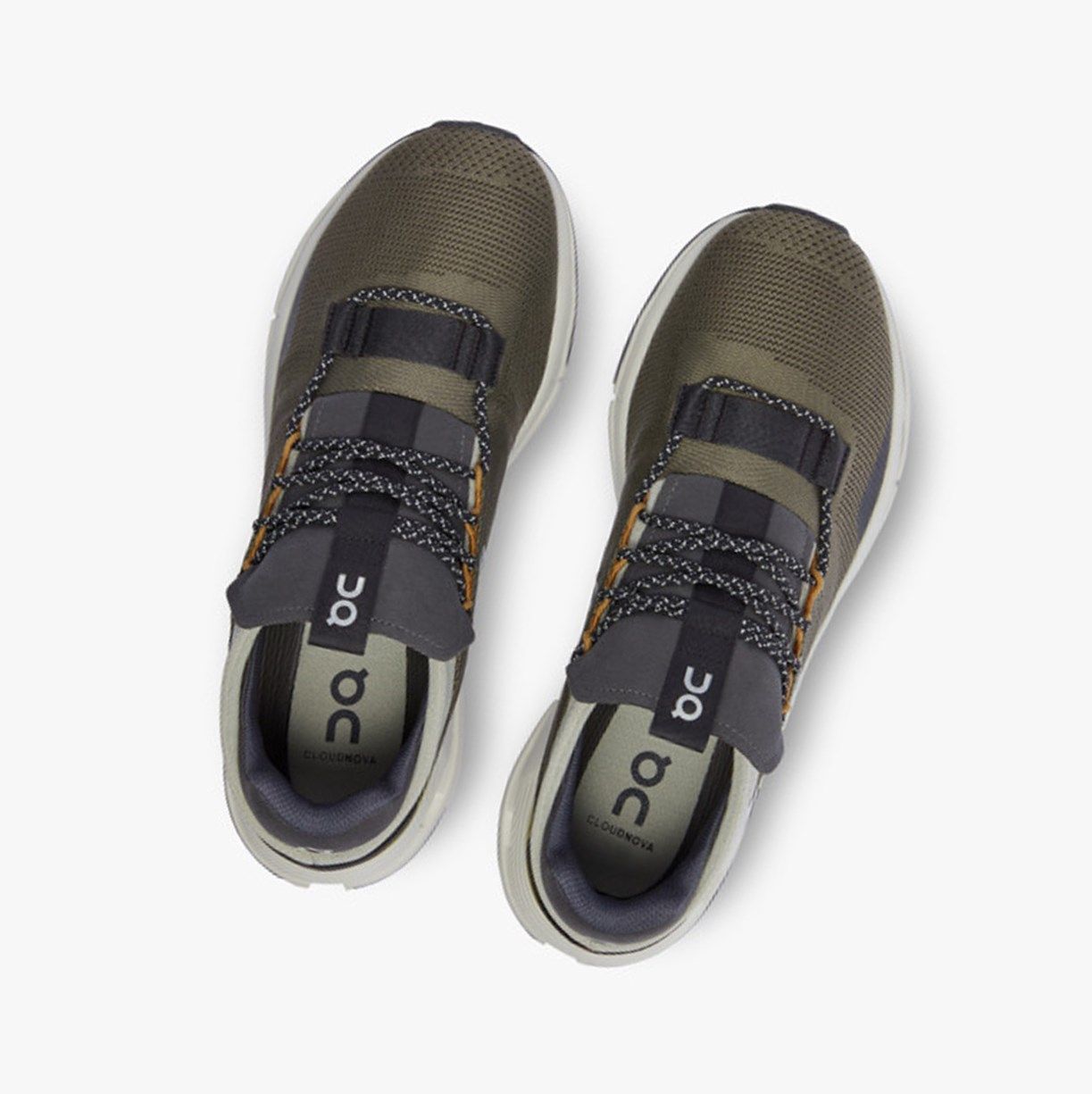 Dark Green On Cloudnova Men Sneakers | 961YTQOWH