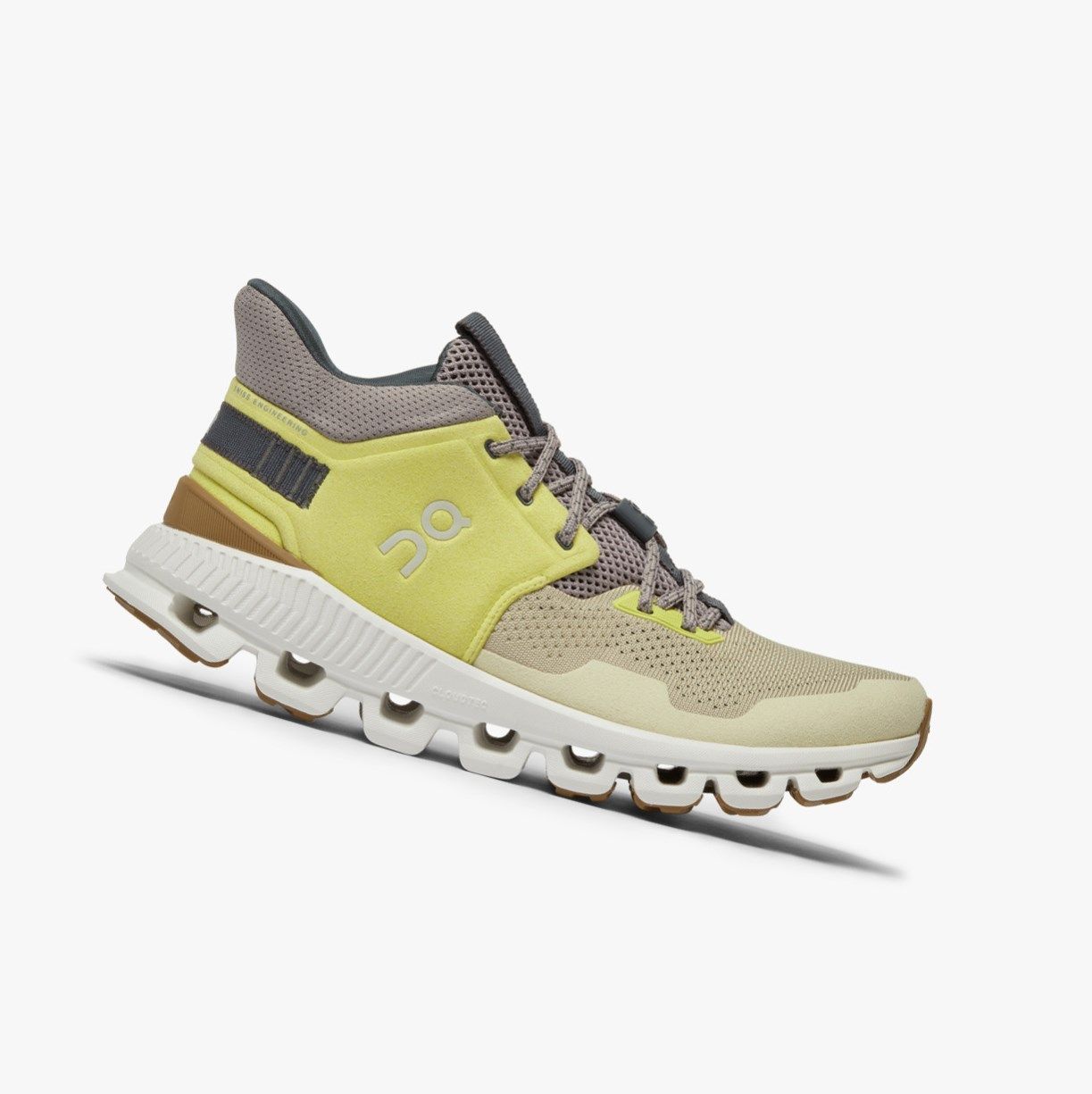 Green On Cloud Hi Edge Women Road Running Shoes | 597WTHKCN