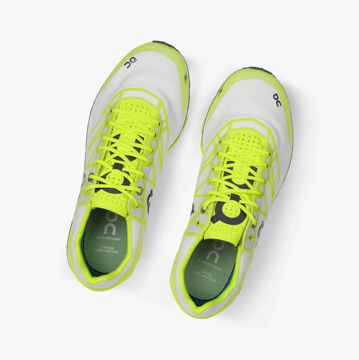 Green On Cloudflash Women Road Running Shoes | 486NIYSAB