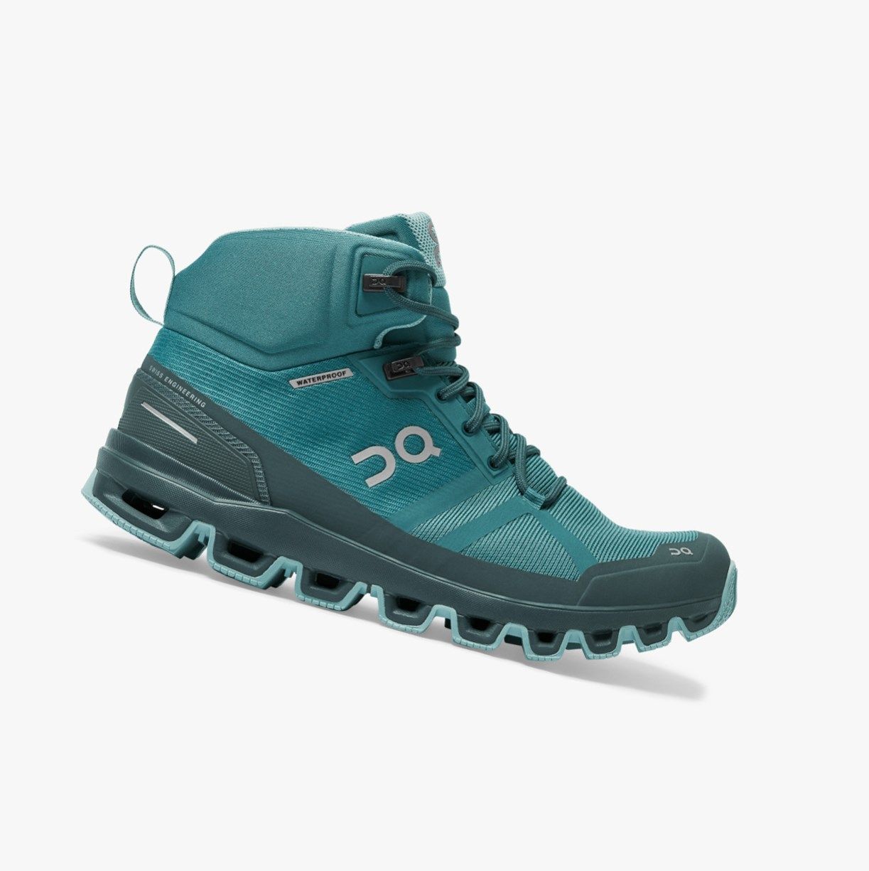 Green On Cloudrock Waterproof Women Hiking Boots | 172ZPUECW