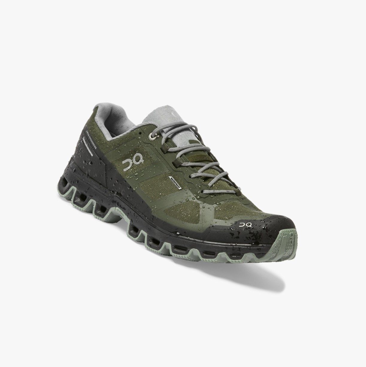 Green On Cloudventure Waterproof Men Trail Running Shoes | 786RTJUCI