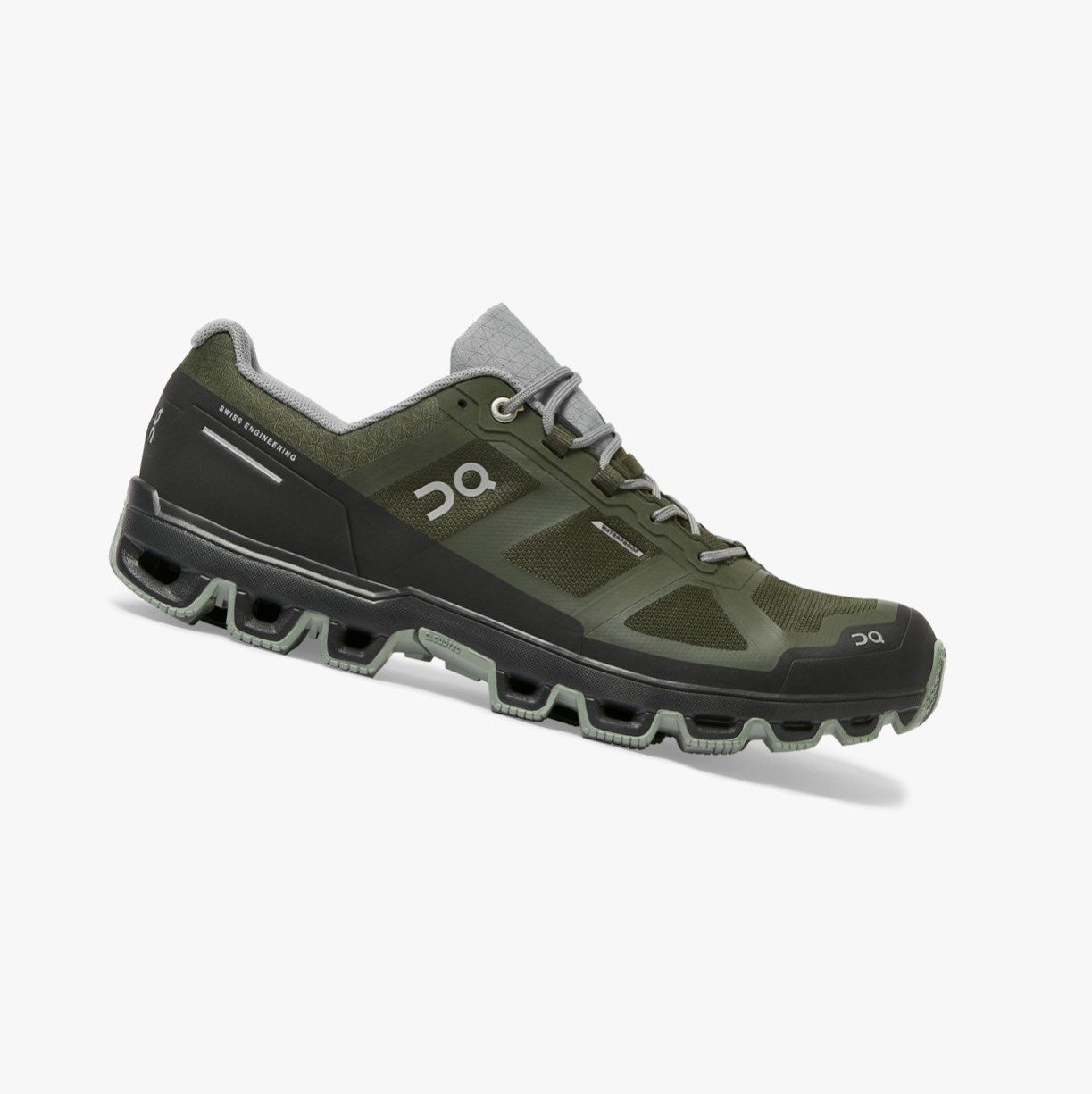 Green On Cloudventure Waterproof Men Trail Running Shoes | 786RTJUCI