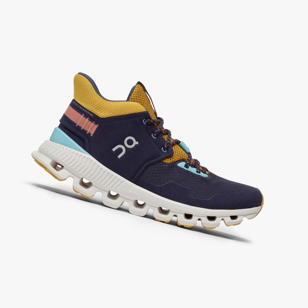 Navy On Cloud Hi Edge Women Road Running Shoes | 745VHKTIA