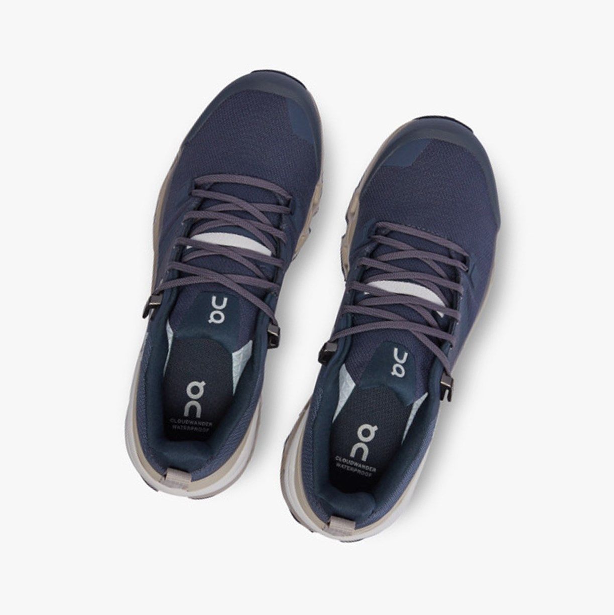 Navy On Cloudwander Waterproof Women Running Shoes | 069NBHVIJ