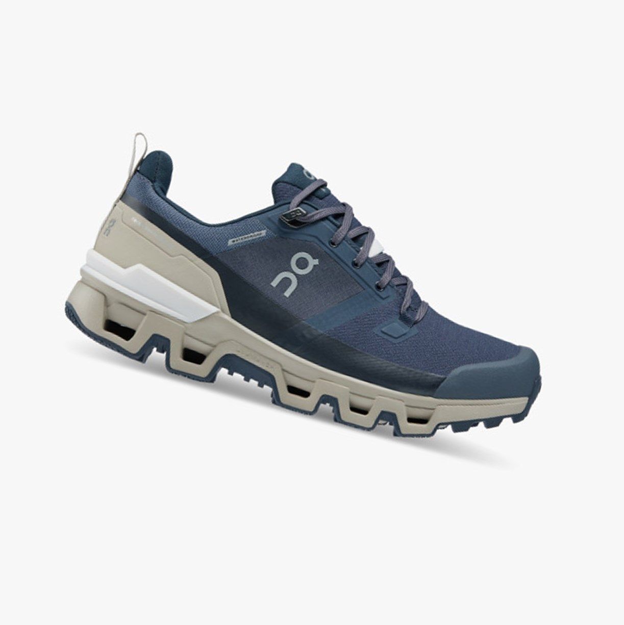 Navy On Cloudwander Waterproof Women Running Shoes | 069NBHVIJ