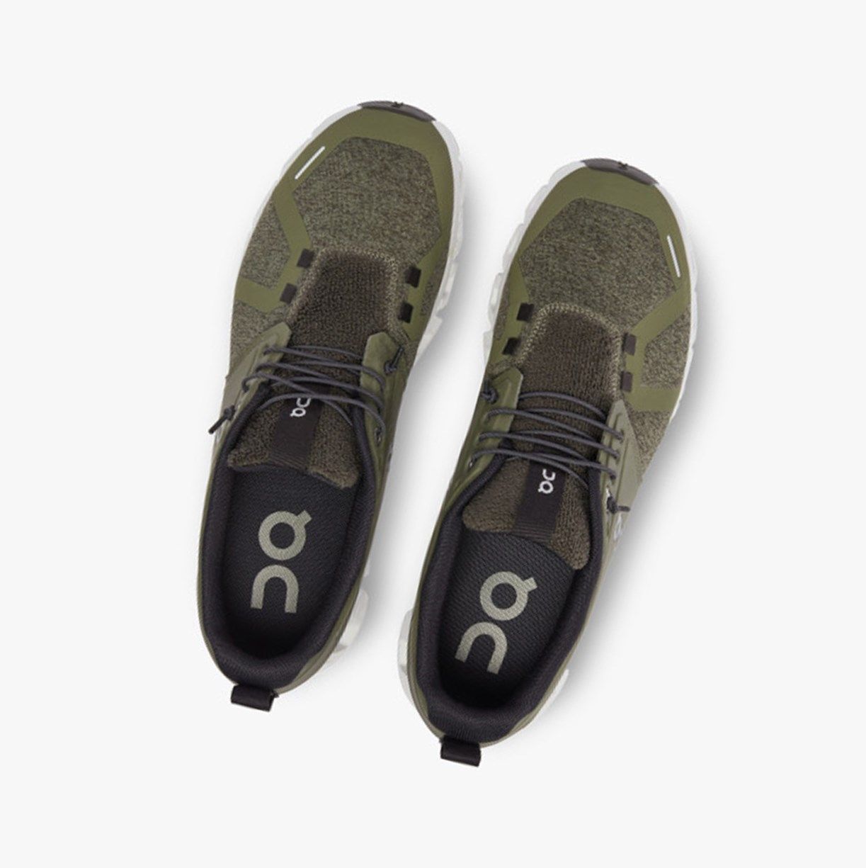 Olive On Cloud 5 Terry Men Running Shoes | 148XYZPCD