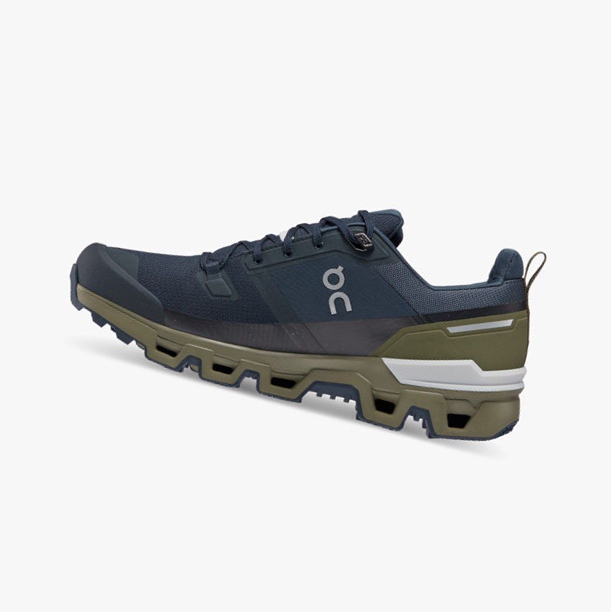 Olive On Cloudwander Waterproof Men Running Shoes | 847ITAMNK