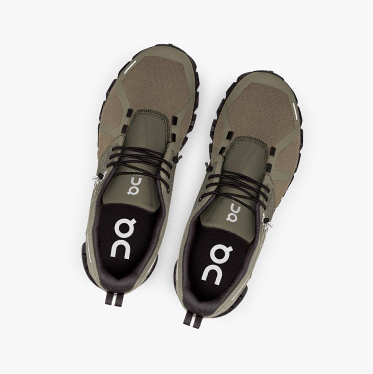 Olive / Black On Cloud 5 Waterproof Women Running Shoes | 625UXLHYG