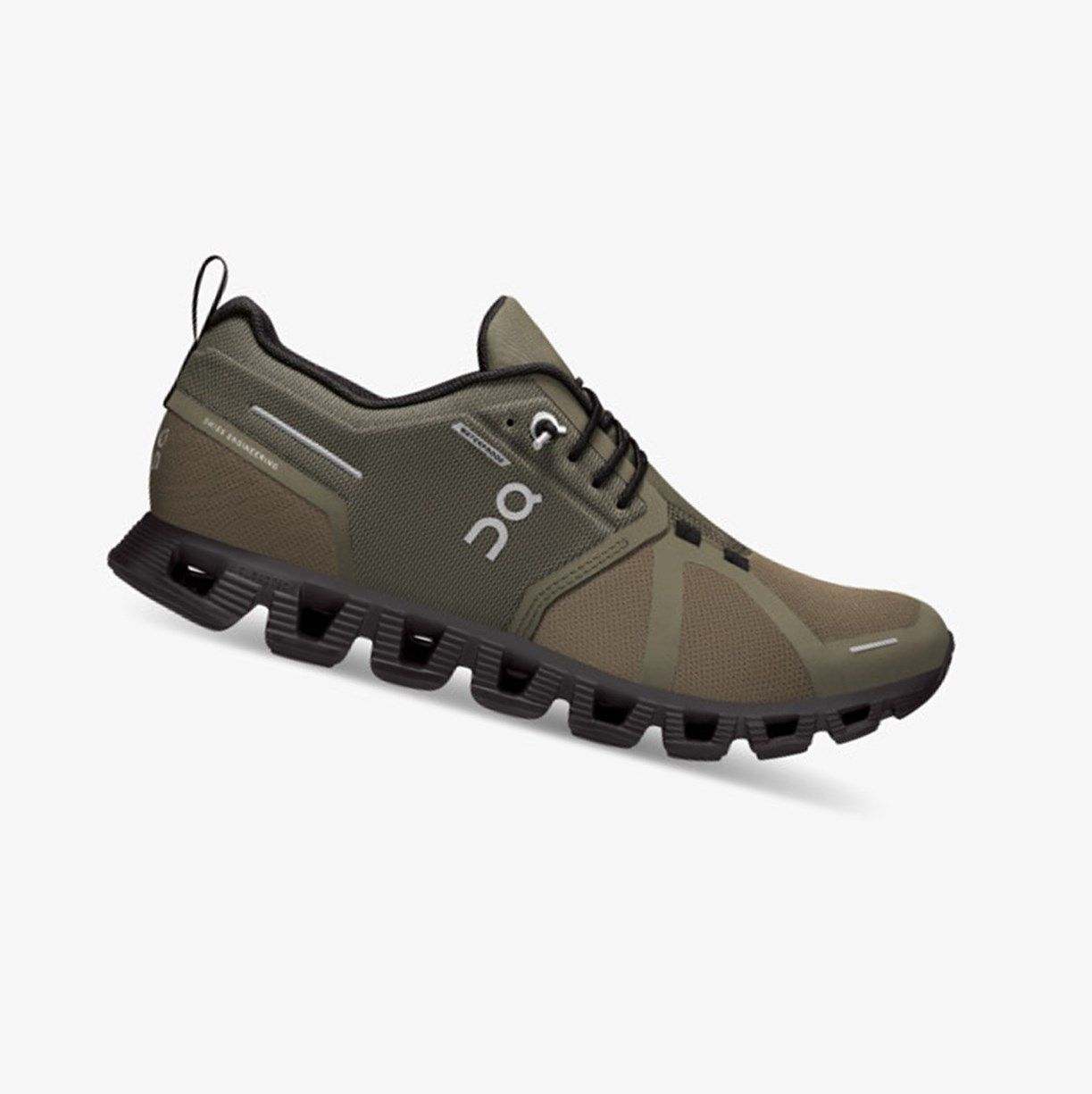 Olive / Black On Cloud 5 Waterproof Women Running Shoes | 625UXLHYG