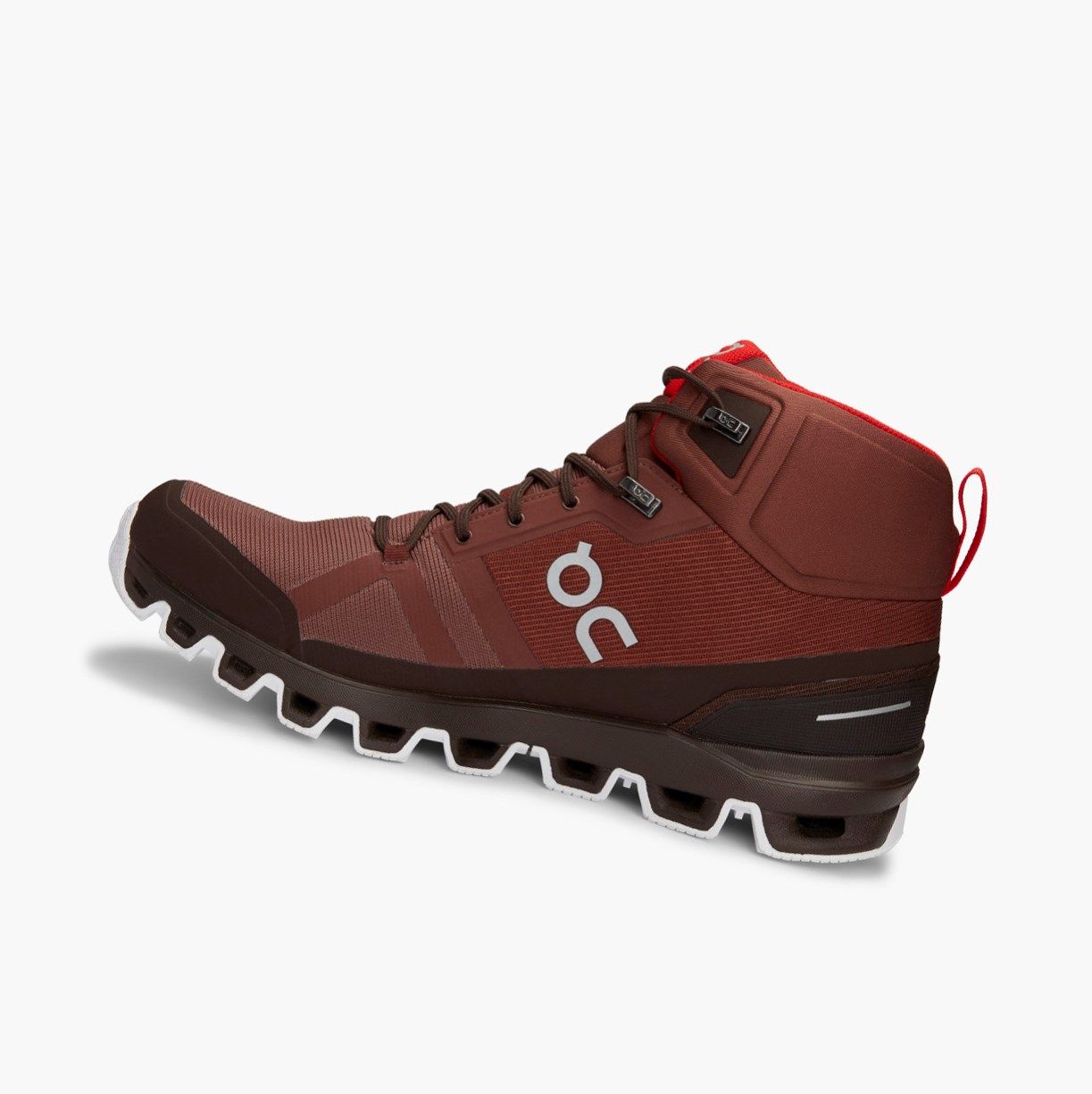 Red On Cloudrock Waterproof Men Hiking Boots | 178ZJLPRX