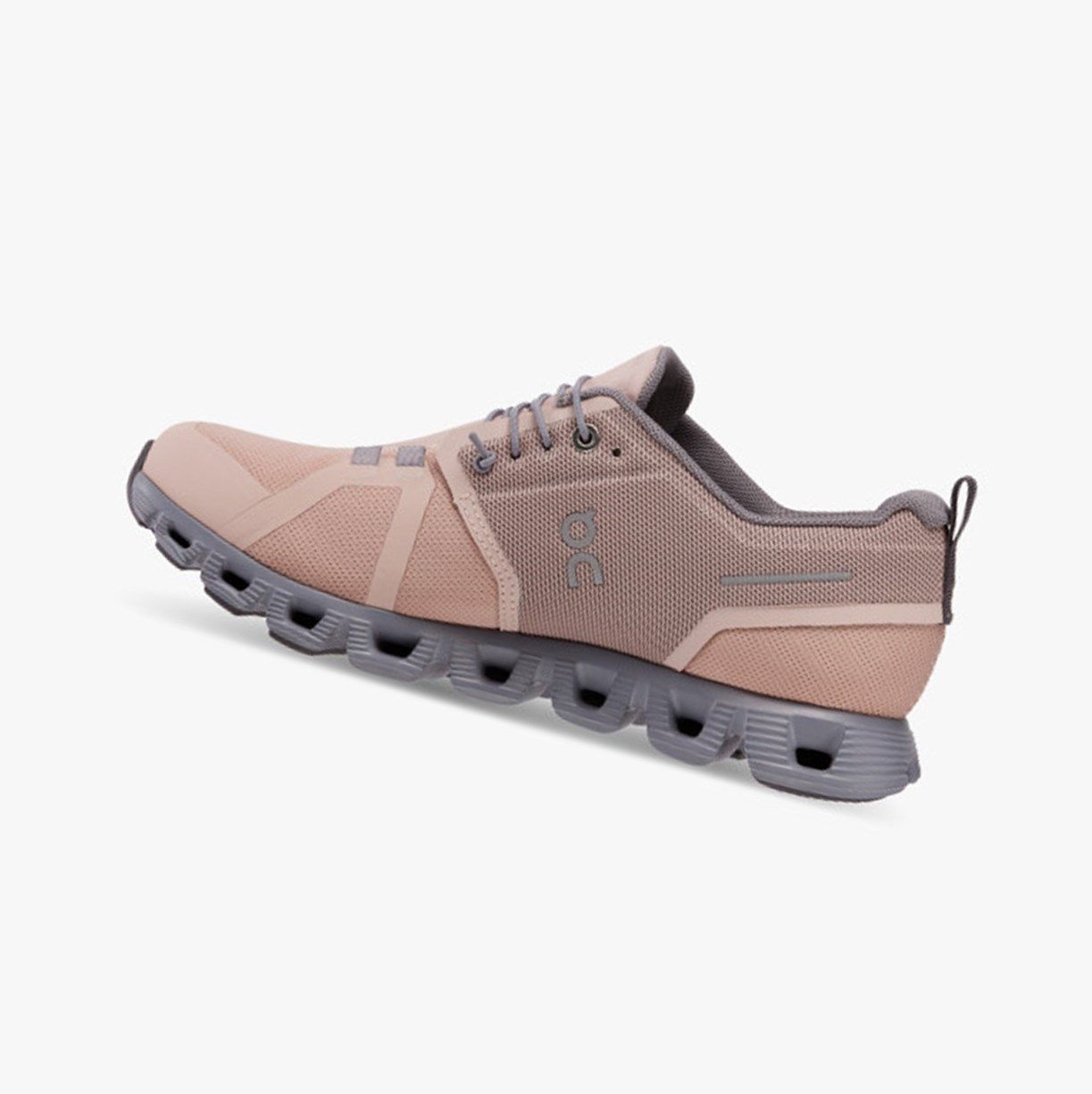 Rose / Khaki On Cloud 5 Waterproof Women Running Shoes | 136PTRMYD