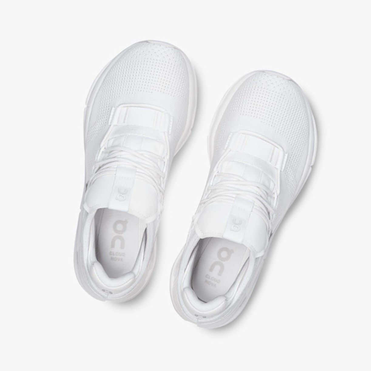 White On Cloudnova Women Sneakers | 978GZKJNB