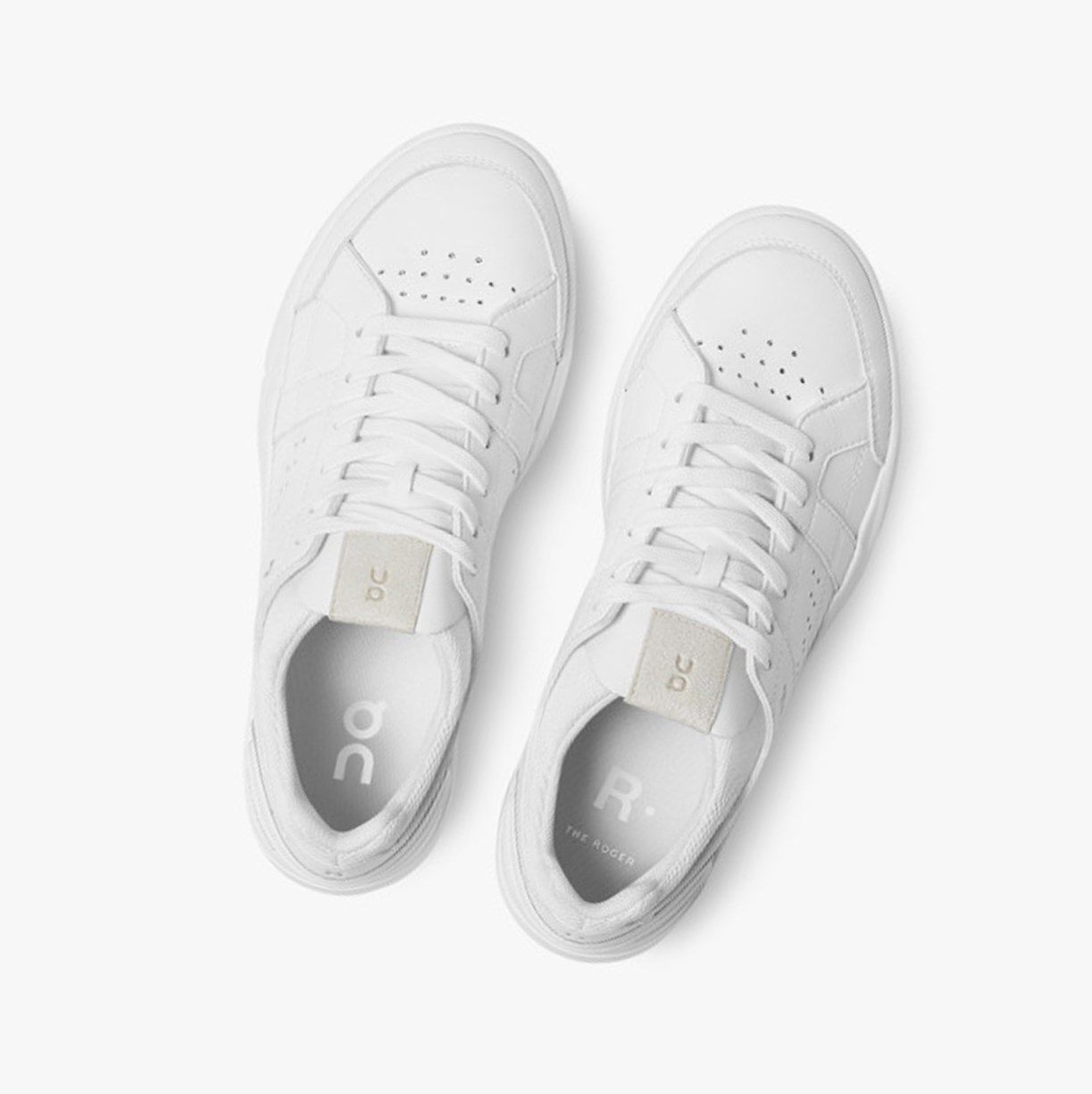 White On The Roger Clubhouse Men Sneakers | 620BAGPJC