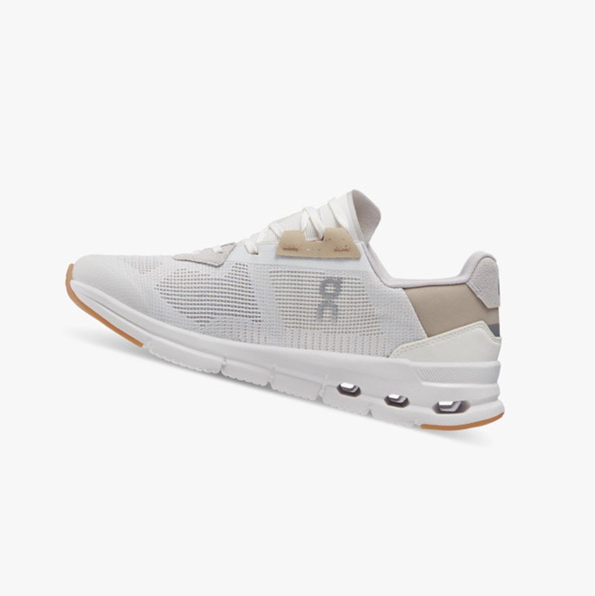 White / Brown On Cloudrift Women Running Shoes | 039RKTBGC