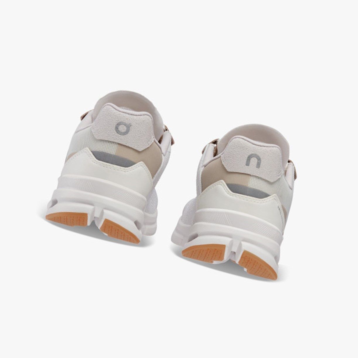 White / Brown On Cloudrift Women Running Shoes | 039RKTBGC