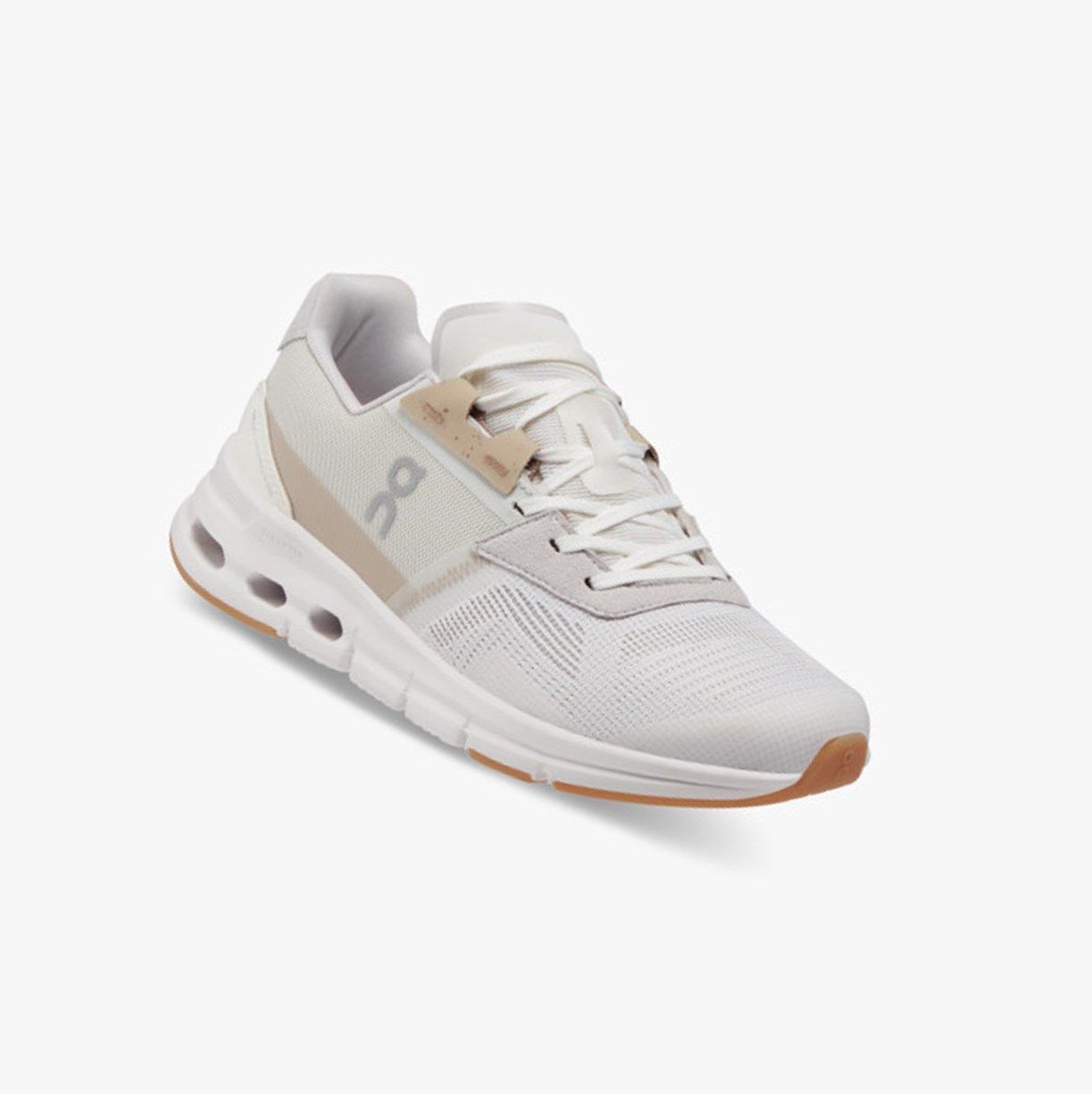 White / Brown On Cloudrift Women Running Shoes | 039RKTBGC