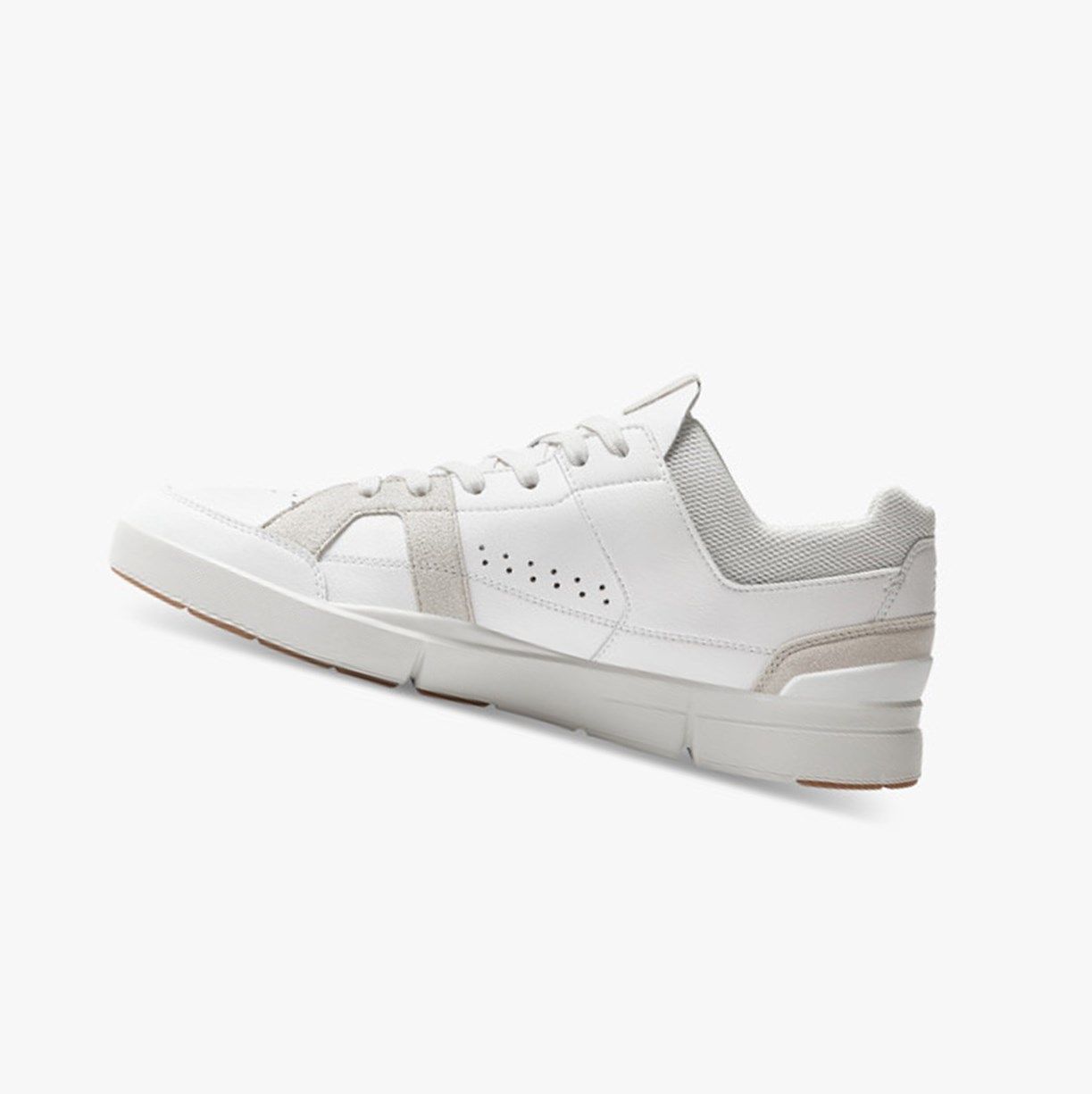 White / Brown On The Roger Clubhouse Men Sneakers | 567XVWOCM