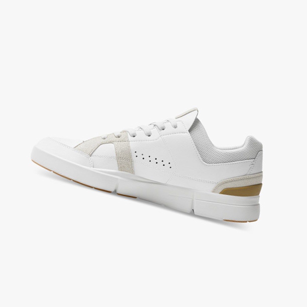 White / Brown On The Roger Clubhouse Men Sneakers | 065GRTKZA