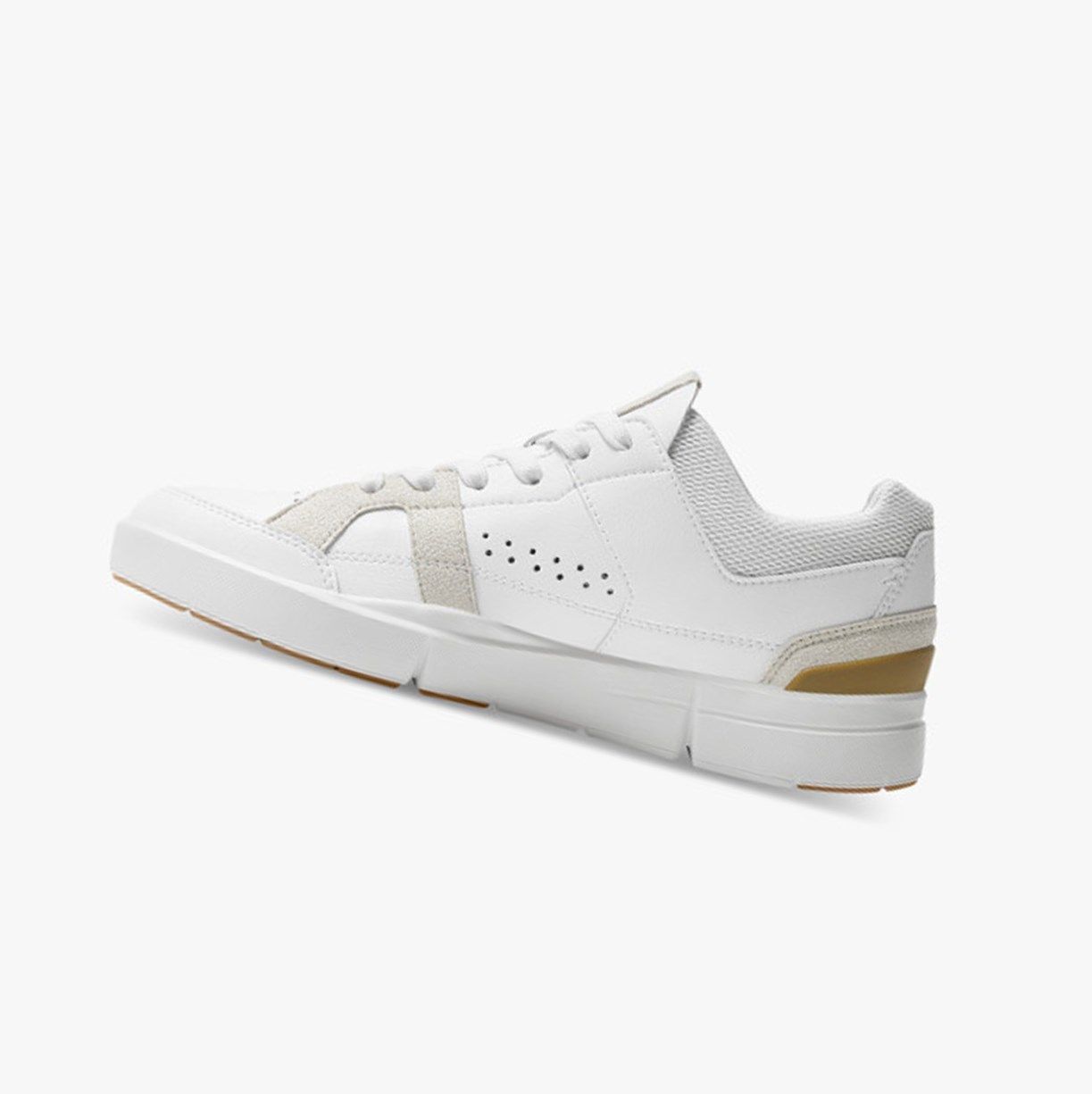 White / Brown On The Roger Clubhouse Women Sneakers | 614EPHTNY