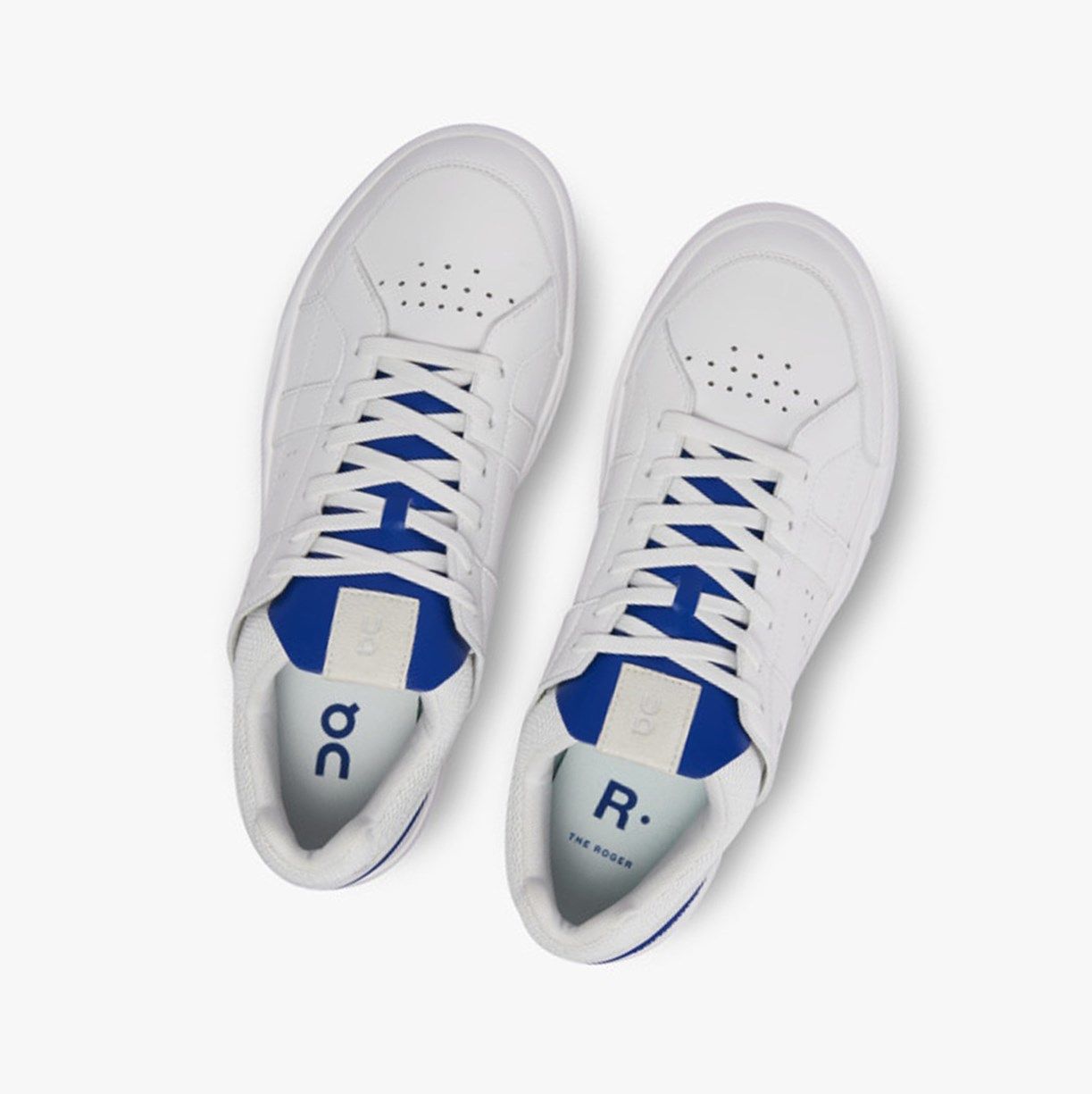 White / Indigo On The Roger Clubhouse Men Sneakers | 705HUWMSQ