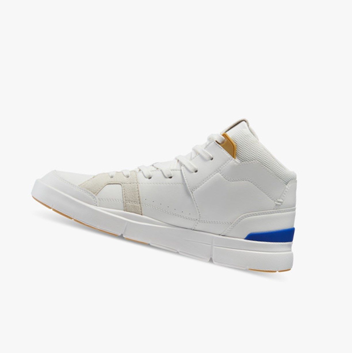 White / Indigo On The Roger Clubhouse Mid Men Running Shoes | 743HJMCXO