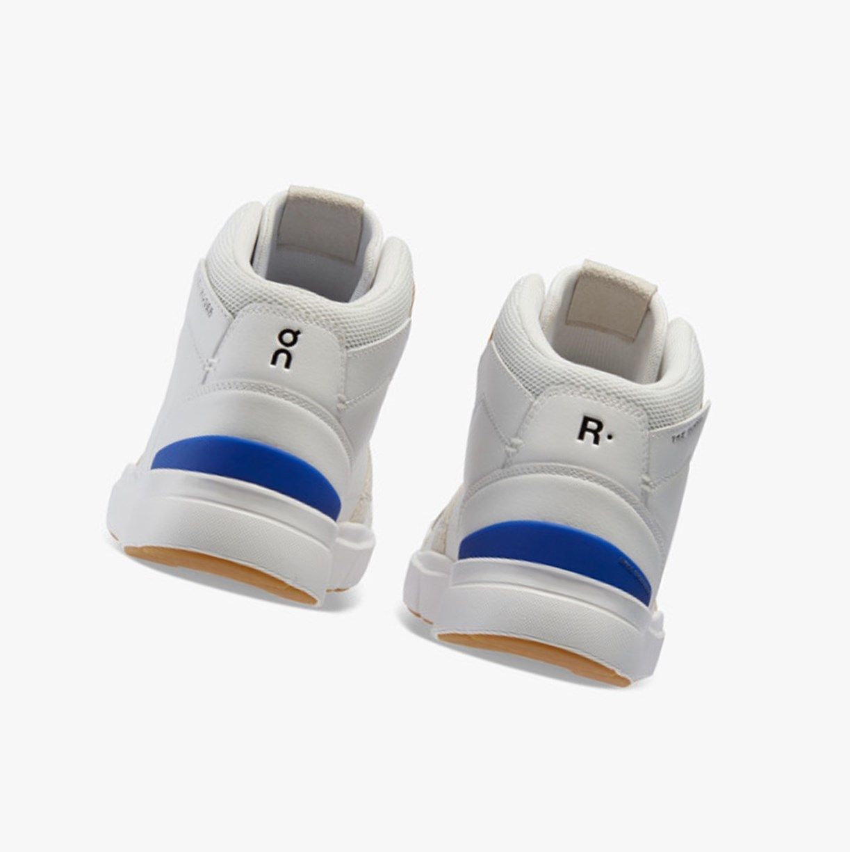 White / Indigo On The Roger Clubhouse Mid Men Running Shoes | 743HJMCXO