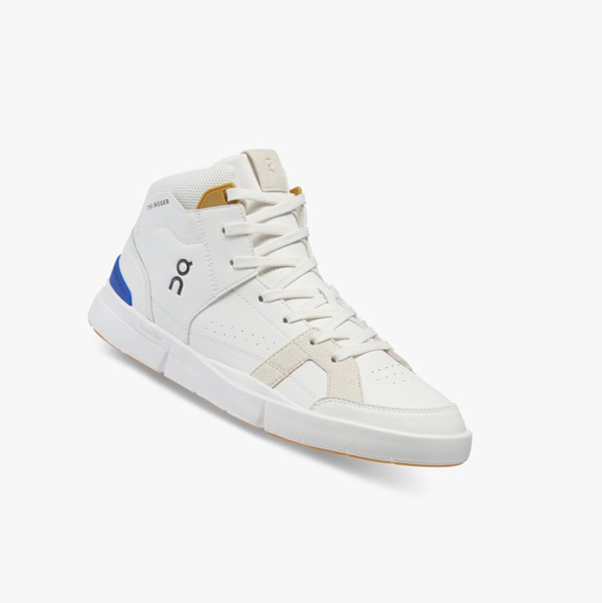 White / Indigo On The Roger Clubhouse Mid Men Running Shoes | 743HJMCXO