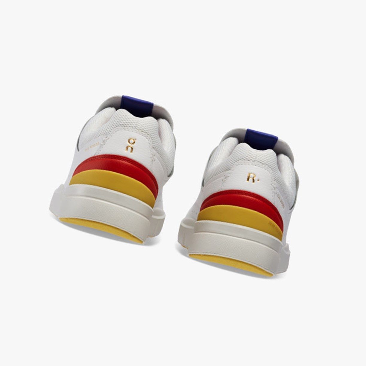 White / Mustard On The Roger Centre Court Men Sneakers | 109GAZQVD